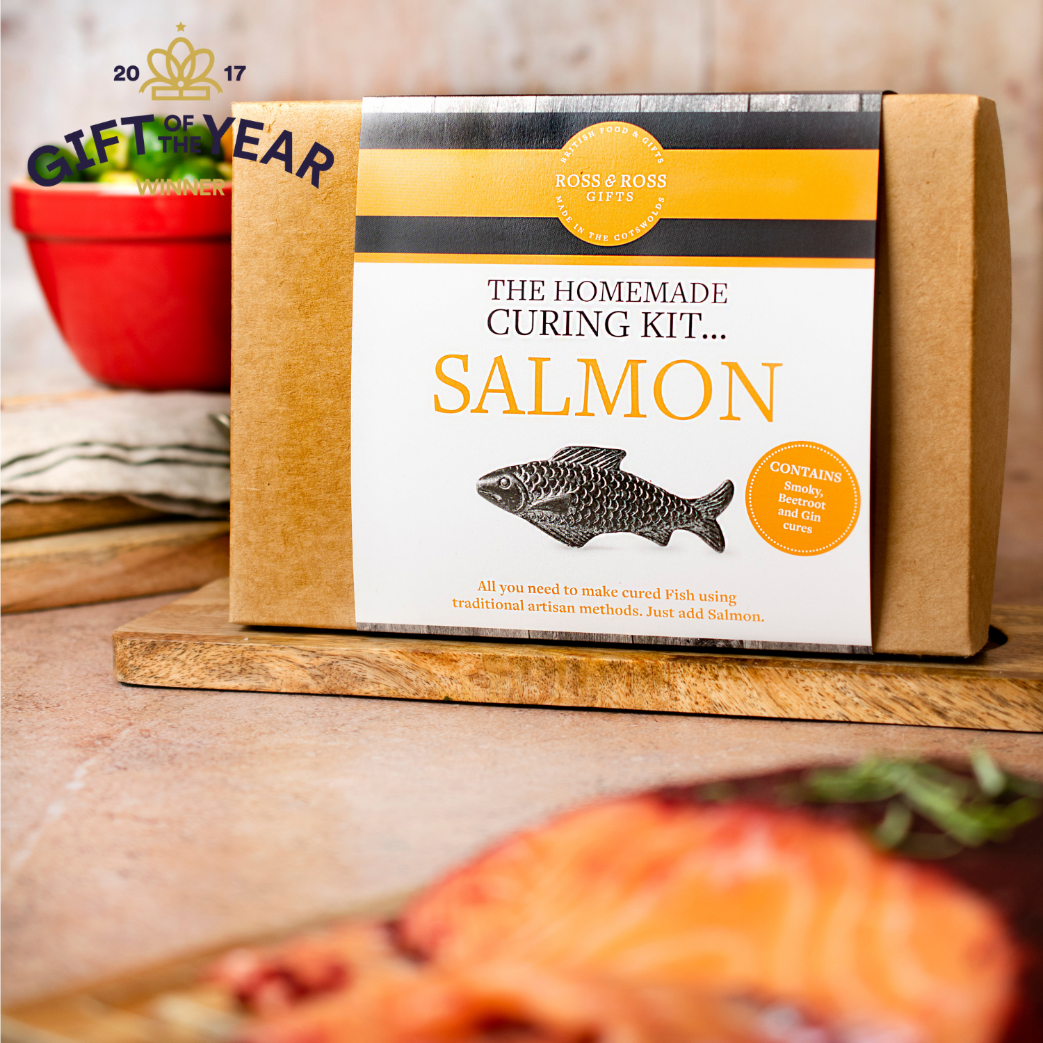 Ross & Ross Food's Salmon Curing Kit Wins Gift of The Year 2017